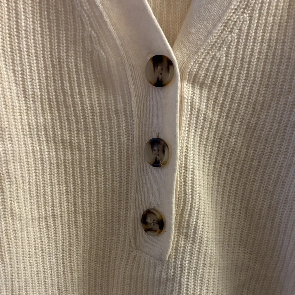Madewell Cream Button-Up Cardigan - Picture 2 of 6